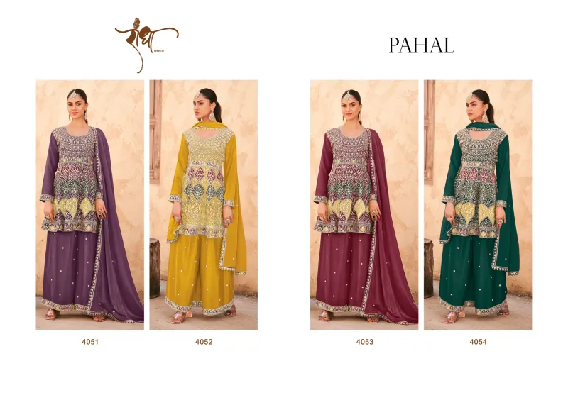 Pahal By Radha Trendz Chinon Embroidery Readymade Suits